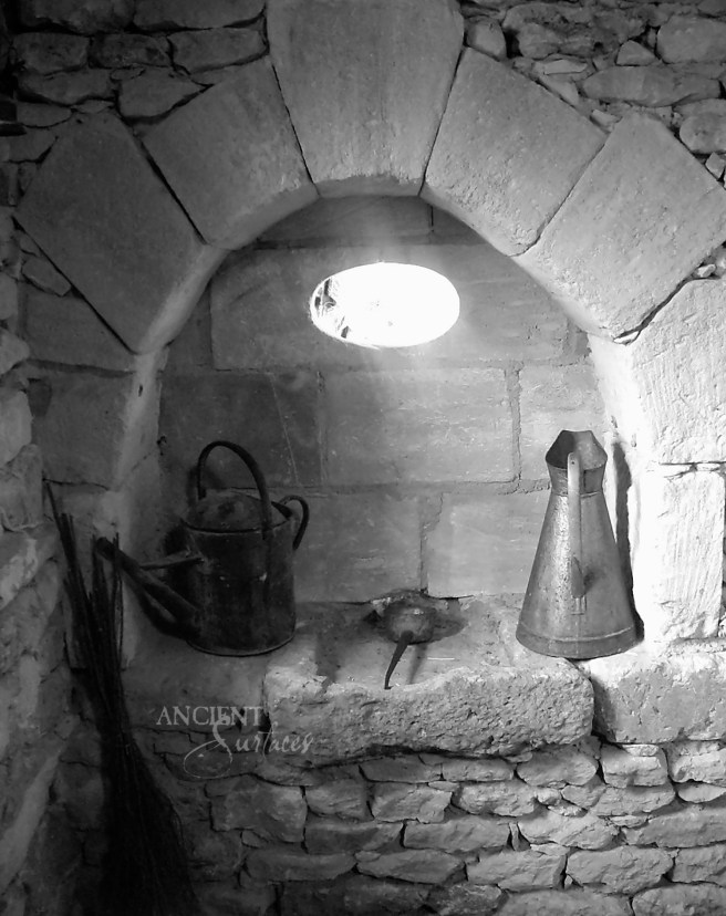 In Situ, Old Limestone Sink as seen in a traditional French farmhouse in Aix-en-Provence.