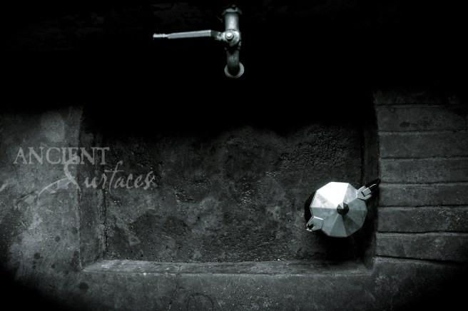 A Massive Block of Solid Basalt Hand Carved into a Single Basalt Sink.