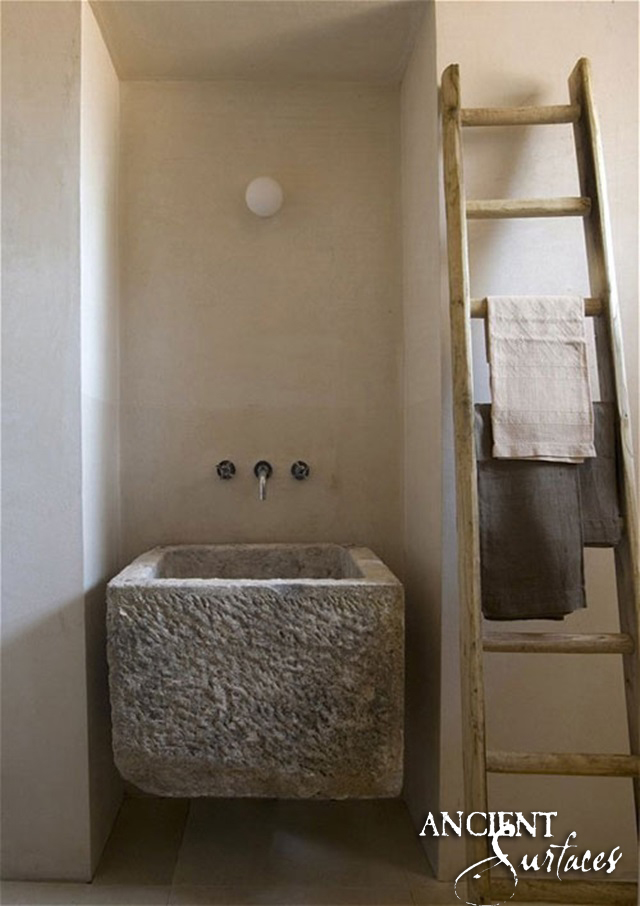 Bathroom Trough Limestone Thick Sink-07