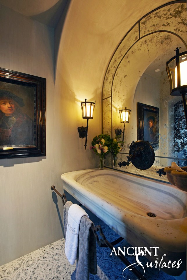 Bathroom Trough Marble Sink-07