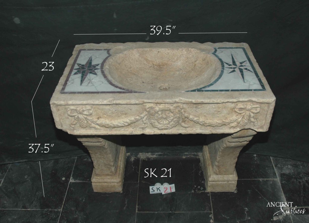 Antique Limestone Sinks
Ancient Surfaces
Artisanal Craftsmanship
Historical Charm
Functional Artistry
Diverse Designs
Sleek Modern Style
Traditional Ornate Aesthetics
Durability
Easy Maintenance
Marble Options
Everyday Wear Resistance
Timeless Elegance
Historical Restoration
Artisan Craftsmanship
Unique Ergonomic Designs
Cultural Heritage
Inlayed Artwork
Classic Italian Motifs
Rustic Elegance
Vintage Decor
Architectural Salvage
Luxury Antique