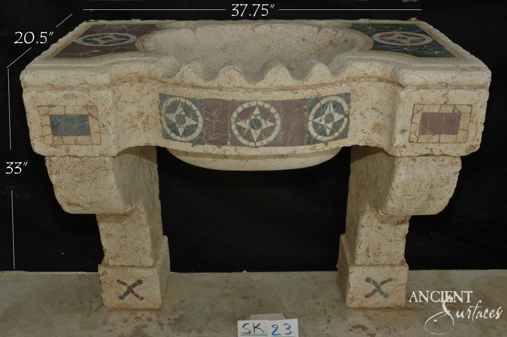 Reclaimed limestone sinks
Ancient Surfaces stone sinks
Antique limestone vanities
Hand-carved limestone basins
Old-world stone craftsmanship
Historic limestone sink design
Sustainable antique limestone
Romanesque reclaimed stone sinks
Architectural stone focal points
Mediterranean limestone bathroom sinks
Timeless limestone powder room sink
Rustic reclaimed stone trough
Unique limestone utility sinks
Character-driven stone sinks
Luxury limestone home accents