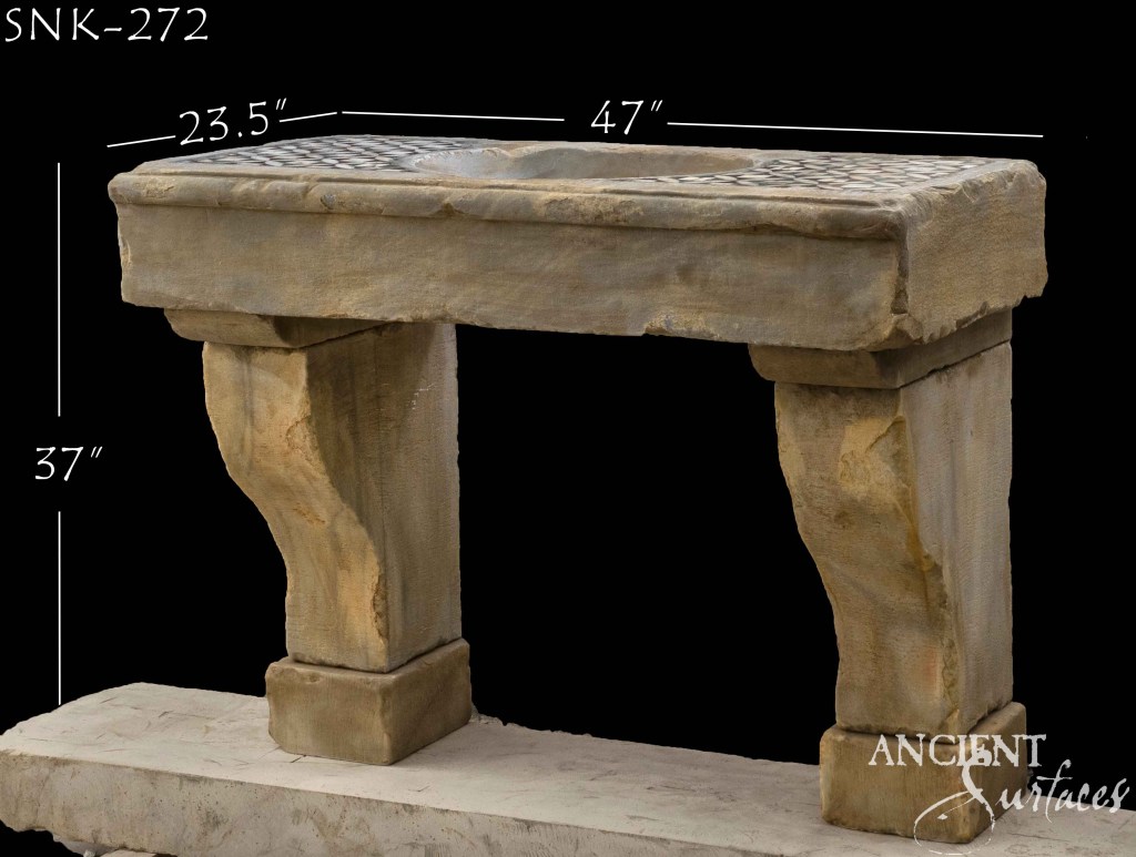 Reclaimed limestone sinks
Ancient Surfaces stone sinks
Antique limestone sink basins
Hand-carved stone bathroom sinks
Historic limestone kitchen sinks
Old-world limestone basins
Sustainable antique limestone
Rustic reclaimed stone sinks
Timeless limestone vanity sinks
Outdoor limestone wash basins
Unique stone sink designs
Patina limestone countertops
Natural limestone utility sinks
Luxury reclaimed limestone features
Architectural stone sink craftsmanship