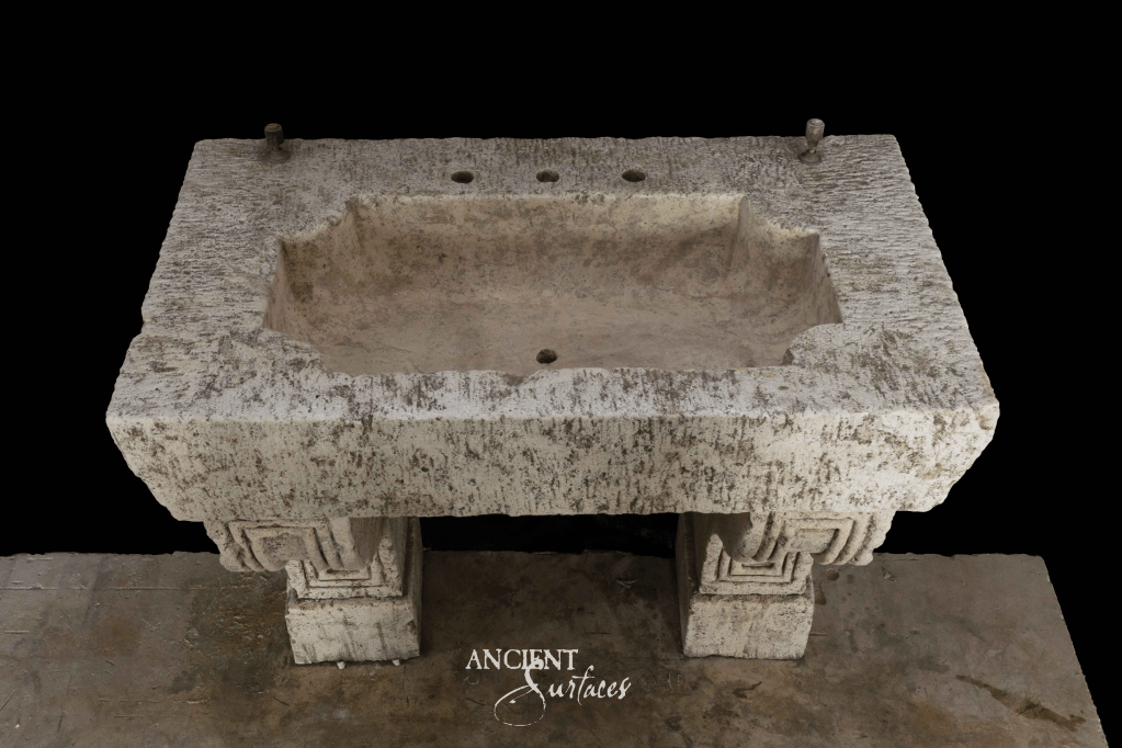 reclaimed limestone sink
Ancient Surfaces
antique stone sinks
historic limestone basin
carved limestone bathroom sink
stone sink design
stone  sink 
Mediterranean limestone fixtures
limestone console sink
natural stone bathroom feature
hand-carved limestone basin
reclaimed antique limestone
baroque stone sink
wabi-sabi limestone design
legacy reclaimed stone furniture